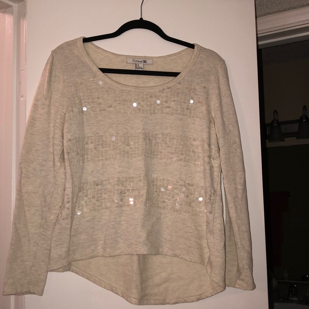 Cute sequined sweatshirt